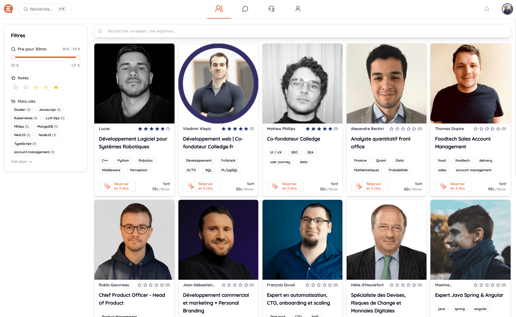 Marketplace d'experts